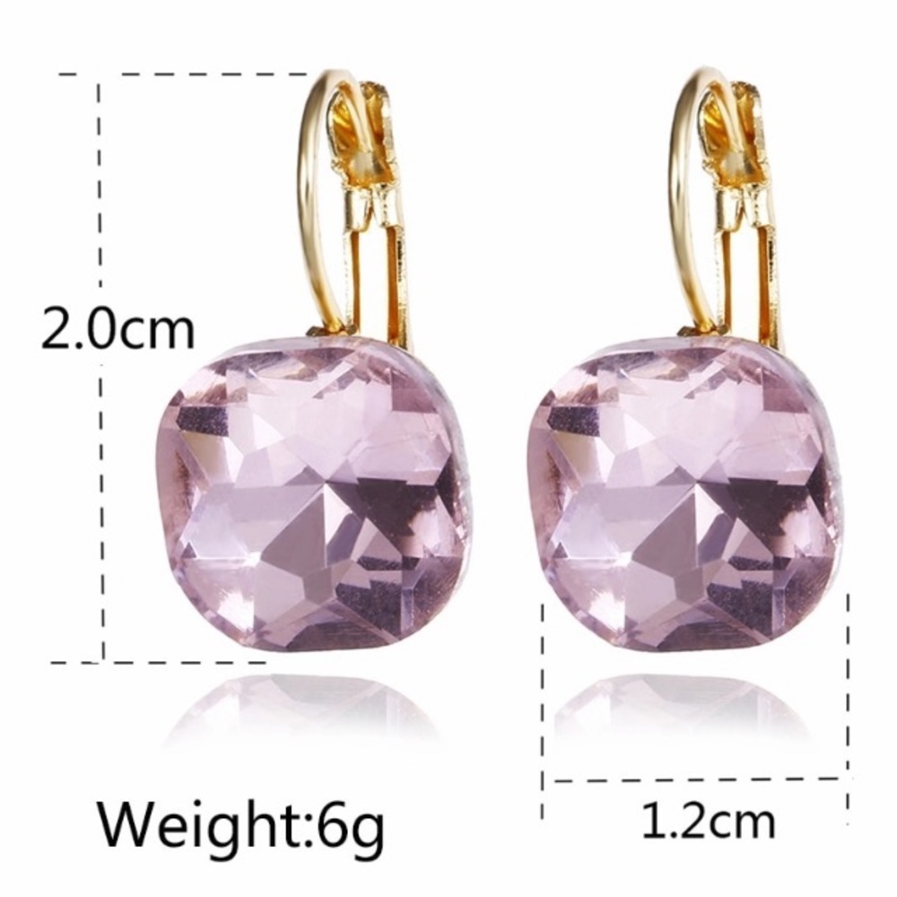 NEW!💙💎💗PALE PINK! RHINESTONES!💗💎💙GOLDEN DROP - Picture 3 of 8
